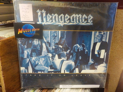 VENGEANCE - TAKE IT OR LEAVE IT M-/EX PROMO LP + NIMMARI