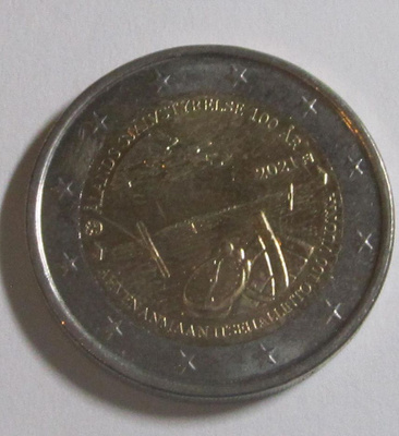 Suomi 2 € 2021 - Ahvenanmaan itsehallinto 100 vuotta (Circ)
