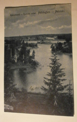Helsinki, Ramsön salmi, vanha sinisävypk, p. 1905
