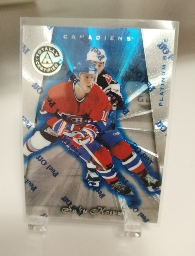 1997-98 Pinnacle Platinum Blue Saku Koivu /3099 #44