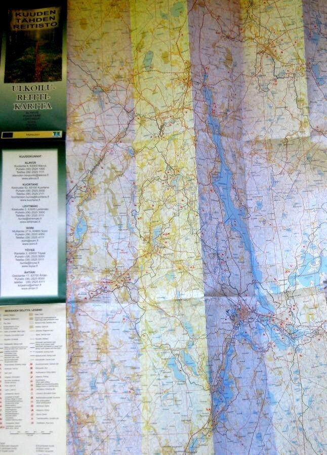 Peruskartta Alavus Kuortane Lehtimäki Soini Töysä