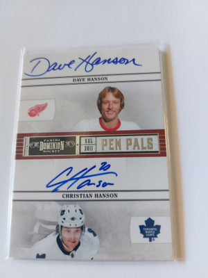 10-11 Dominion Pen Pals #4 Dave Hanson/Christian Hanson /50