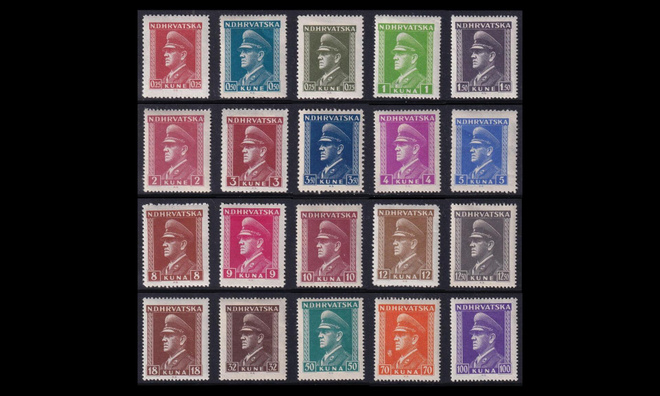 Kroatia 128-47 * Presidentti Paveli? (1943)