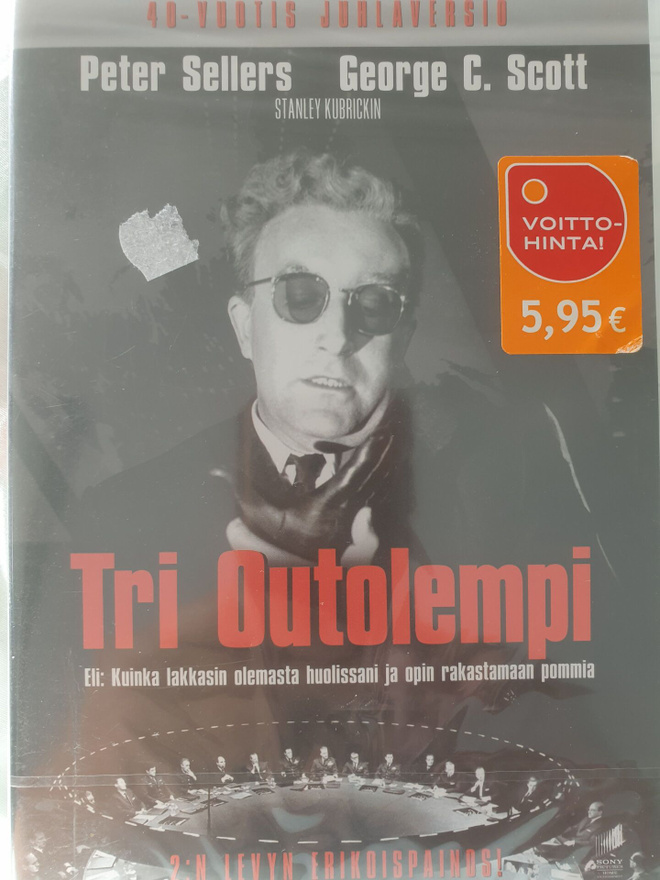 TRI OUTOLEMPI Stanley Kubrick elokuva 40-Vuotis Juhlaversio