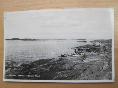 VANHA Postikortti Ahvenanmaa 1949