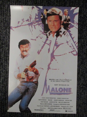 Malone (1987) Burt Reynolds - vanha elokuvajuliste