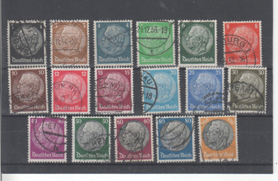 1934 Hindenburg sarja hakaristi vesileimalla (2)
