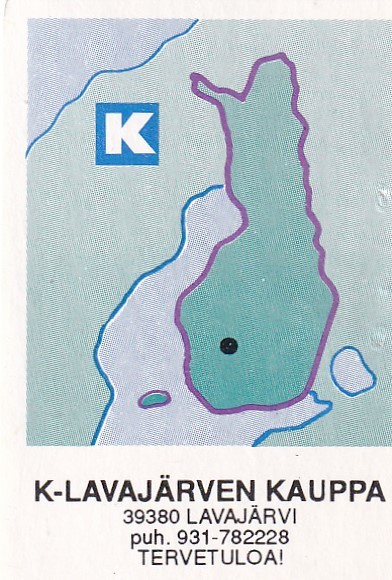 Lavajärvi, K - Lavajärven  Kauppa,  Kesko, Kartta 5/6