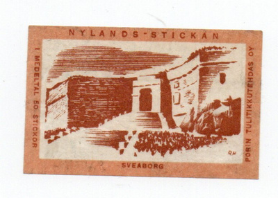 Porin Tulitikkutehdas OY. SVEABORG Etiketti