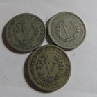 USA Liberty Nickel 3 kpl - pikkukuva 2