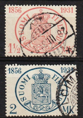1931 Postimerkin 75v juhlamerkit leimattuina