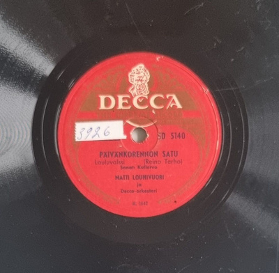 Savikiekko 1951 - Matti Louhivuori - Decca SD 5140