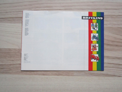 Britains traktorien yms. esite/kuvasto v.1989
