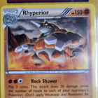 Rhyperior #76 Pokemon Primal Clash RARE non holo card - pikkukuva 1