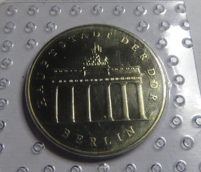 Saksa/DDR 5 mark 1989/Brandenburg Gate