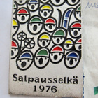 VANHA Osanmottaja Merkki Hiihto Salpausselkä Kisat 1976 ISO - pikkukuva 1