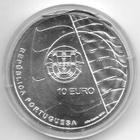 Portugali 10 euron hopeinen juhlaraha 2007 - pikkukuva 1