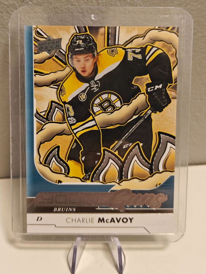 2024-25 UD Series 2 #242 Young Guns Renewed -Charlie McAvoy