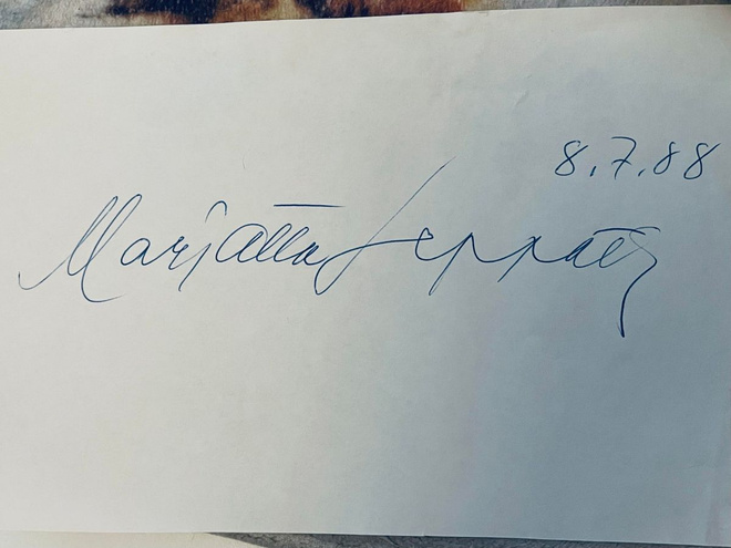Marjatta Leppänen nimikirjoitus paperilla