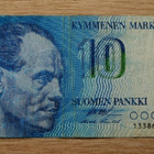 Paavo Nurmi Suomen pankki 10 Markkaa 1986 - pikkukuva 2