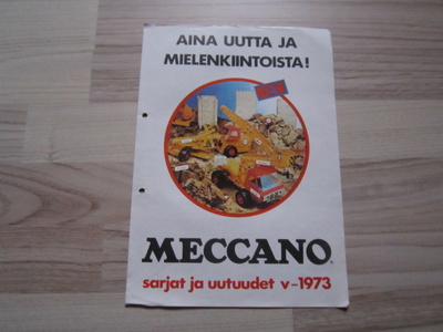 Meccano -esite vuodelta 1973