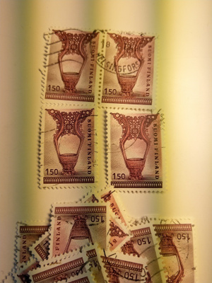 Kinkerikousa postimerkki 1,50 markka