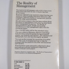 Rosemary Stewart : The reality of management - pikkukuva 2
