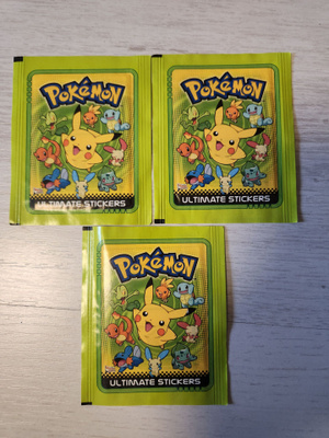 Kuvassa olevat avaamattomat Pokemontarrapussit (3kpl)