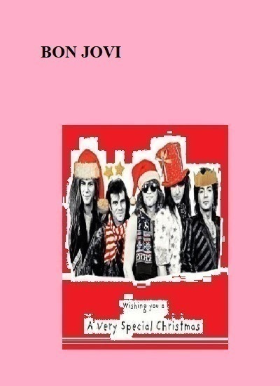BON JOVI christmas postikortti --- 18cm x 13cm