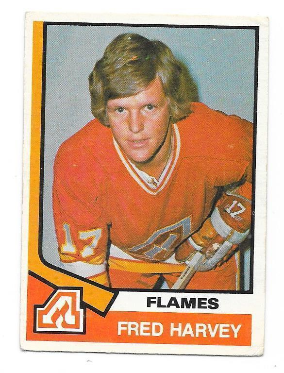 1974-75 OPC #319 Fred Harvey Atlanta Flames