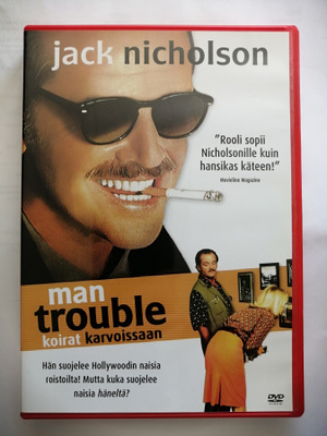 Man Trouble Suomi dvd,Jack Nicholson