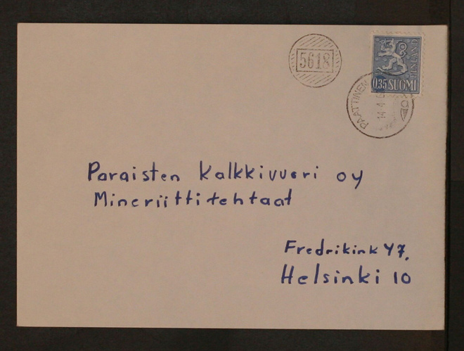 # 22886 # Numeroleima 5618 + Paattinen kirje Helsinki