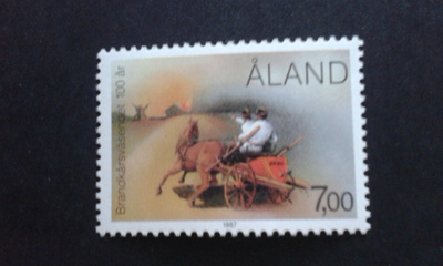 Åland 1987 palokuntatoiminta 100v **