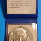 Hopeinen juhlaraha 10 mk vuodelta 1975 Kekkonen. - pikkukuva 1