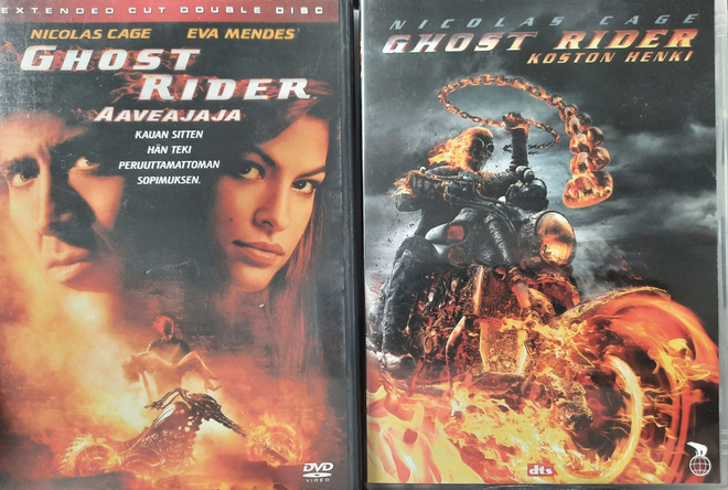 Ghost Rider 1 & 2 Aaveajaja & Koston Henki DVD