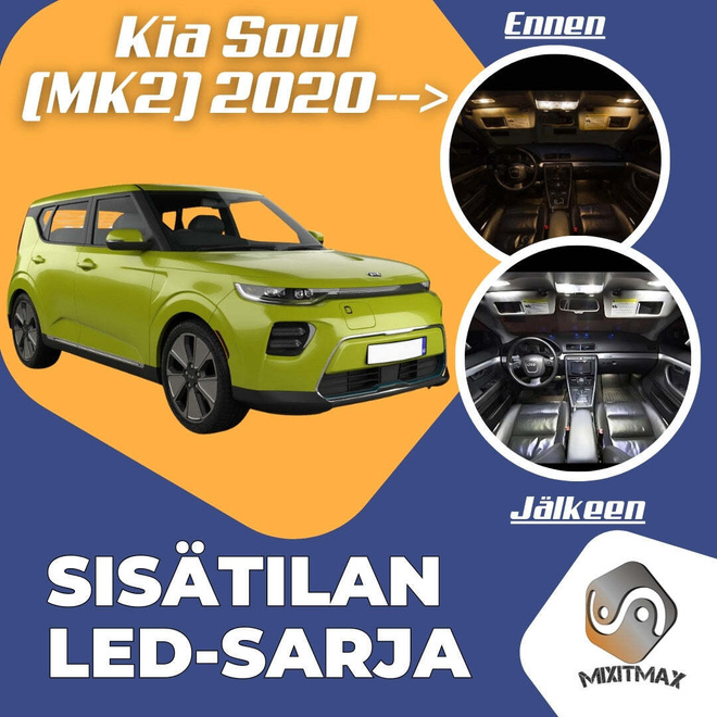 Kia e-Soul (MK2) Sisätilan LED-sarja 8-osainen