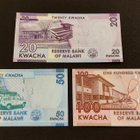 Malawi 20, 50, 100 Kwacha 2014-2021, P63-P65, UNC - pikkukuva 2