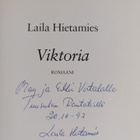 Laila Hietamies : Viktoria (signeerattu, tekijän omiste) - pikkukuva 3