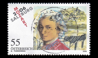 Itävalta 2603 o Wolfgang Amadeus Mozart (2006)