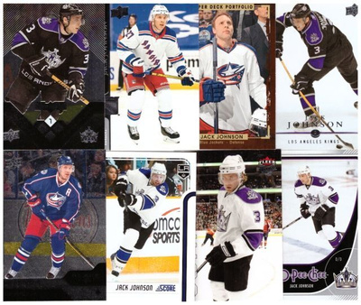 8 x JACK JOHNSON Kings, RAngers, Blue Jackets