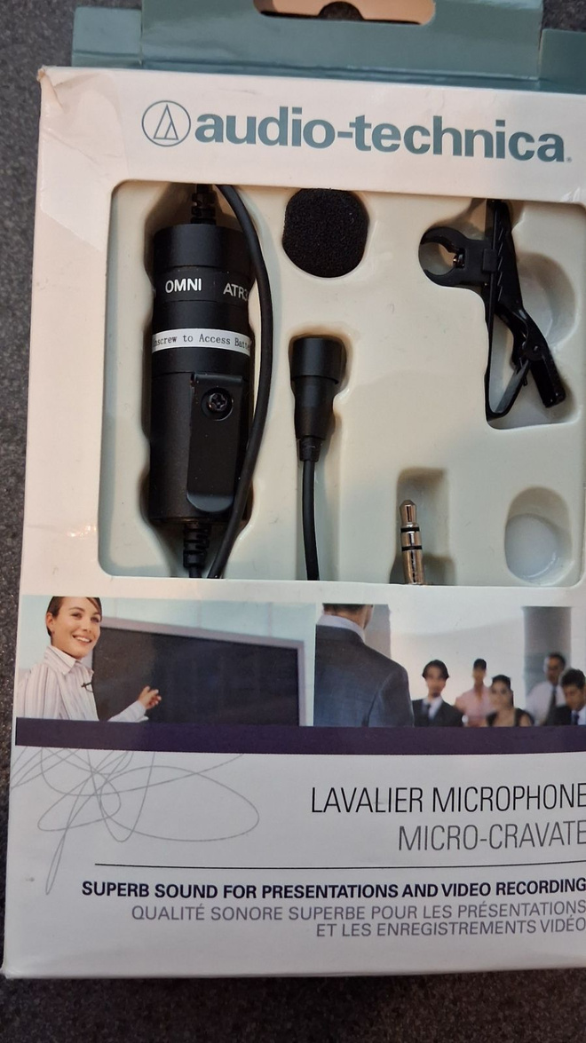Audio-Technica ATR35U Lavalier / mini -mikrofoni –Alkuperäis