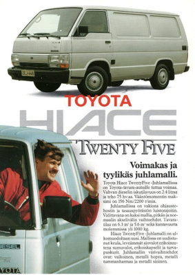 Toyota Hiace Twenty Five -esite, 1989