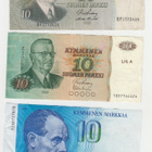 10 markan setelit 3 kpl - pikkukuva 1