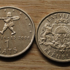 1 lats 2004 Latvia,  EU:UN LIITTYMINEN - pikkukuva 1