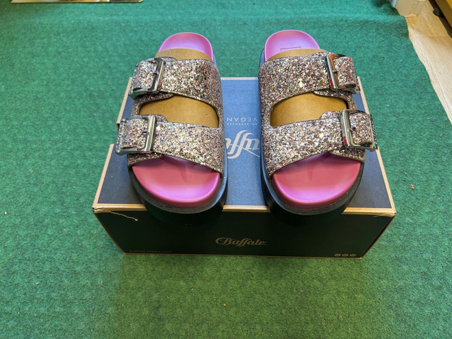 BUFFALO RAYA ARI GLAM - SANDAALIT (VEGAN GLITTER)