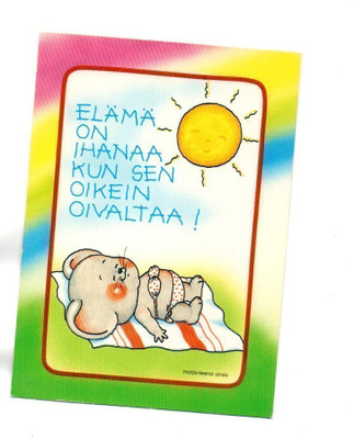 Marleena Ansio °°ELÄMÄ ON IHANAA KUN SEN...°° -KORTTI