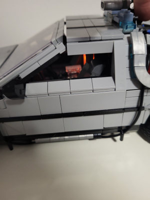 Lego DeLorean back to the future