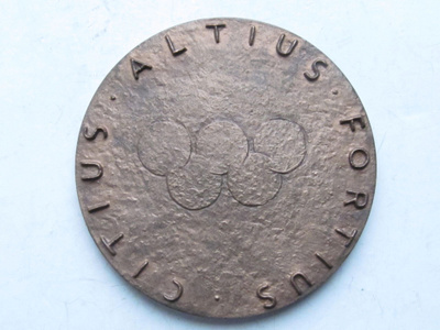 "Citius Altius Fortius" Suomen olympiakomitea 70v. 1977