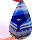 Akaatti riipus 60 x 6 mm / 88.07 karaattia pyörtöhionta - pikkukuva 1