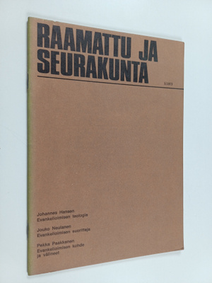Raamattu ja seurakunta 5/1973